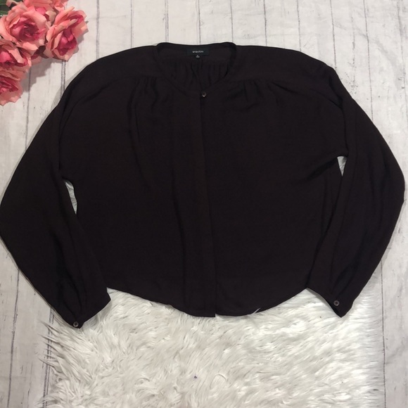 Aritzia Tops - Aritzia Babaton Wine Button Down Chiffon Blouse